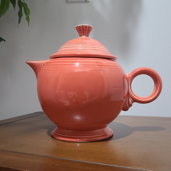 Fiesta Tablewear Co. Full Size 44oz Persimmon Covered Ceramic Teapot - Picture 2 of 16